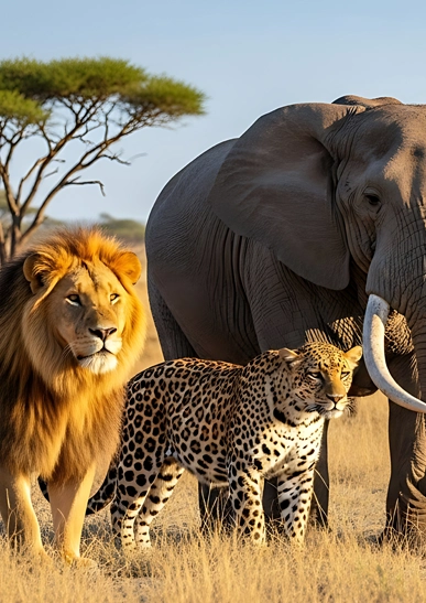 Encountering the majestic big five